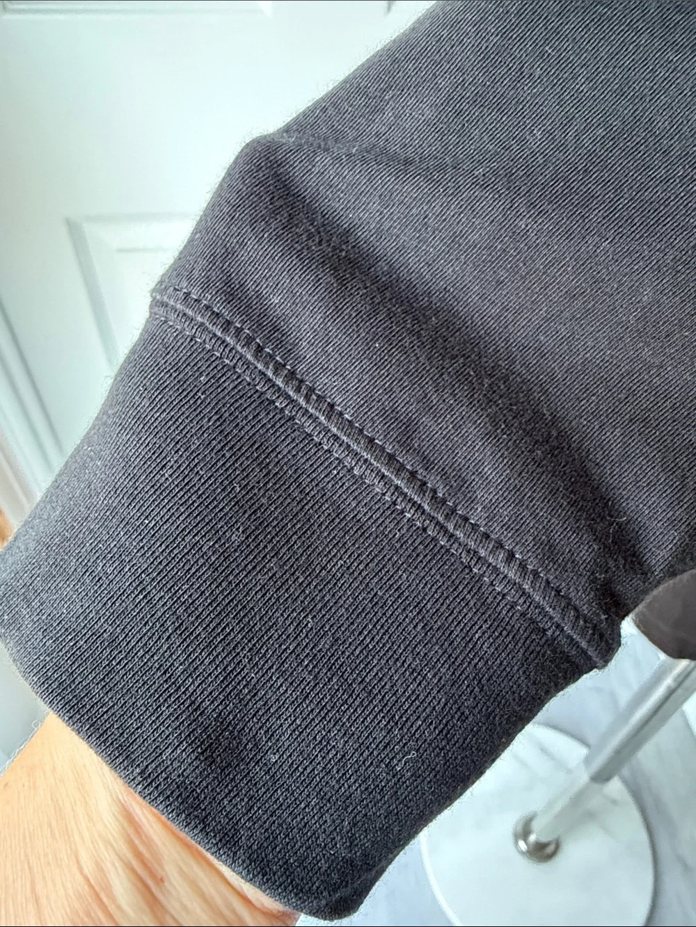 J. Crew Black Men’s Long-Sleeve Crew Neck Shirt, Size M.